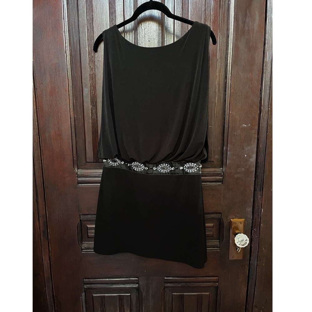Laundry Black Cocktail Mini Dress